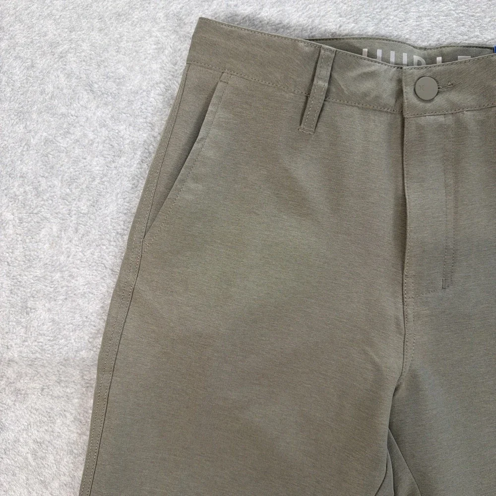 HURLEY Hybrid Walkshort Men's Green Sz28 Quick Dry Polyester spandex Golf Shorts